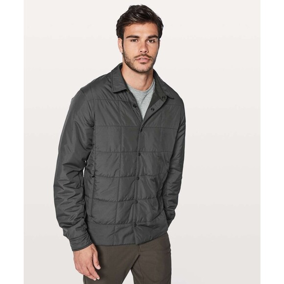 Lululemon About Face Shacket Reversible Jacket Men's XL Shacket Gray M4690S - Picture 2 of 8